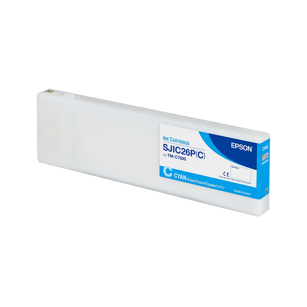 CARTUCHO EPSON SJIC26P CYAN PARA TM-C75