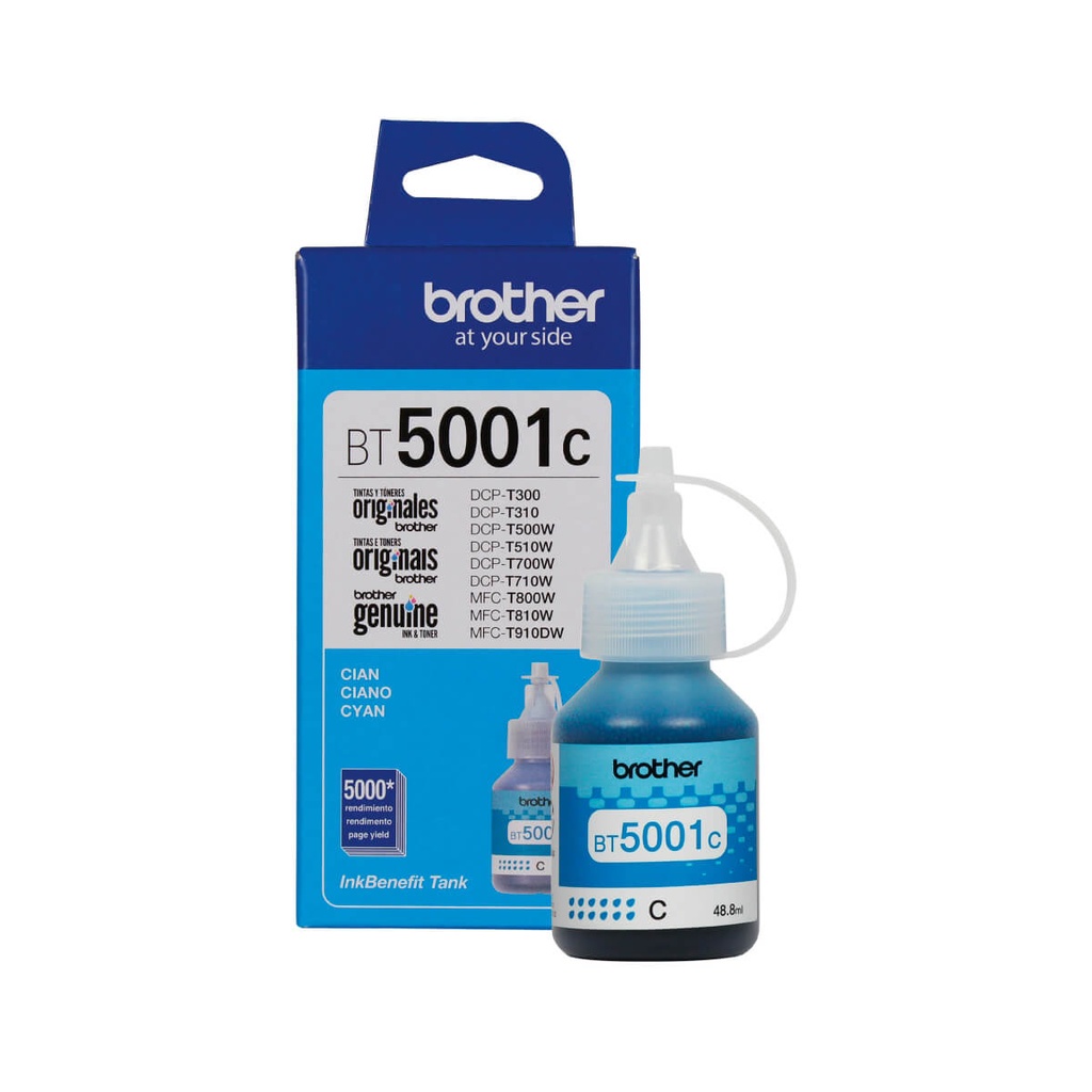 TINTA BROTHER BT5001C CYAN 48ML
