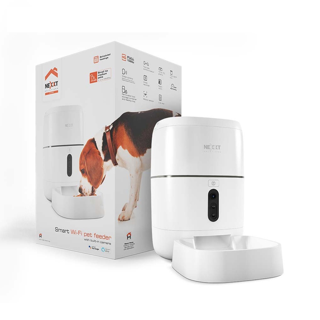 DISPENSADOR DE ALIMENTO NEXXT WIFI CAMARA