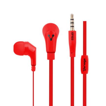 [EP-103RD] AUDIFONOS VORAGO EP-103 3.5MM ROJO
