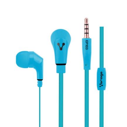 [EP-103A] AUDIFONOS VORAGO EP-103 AZUL 3.5MM