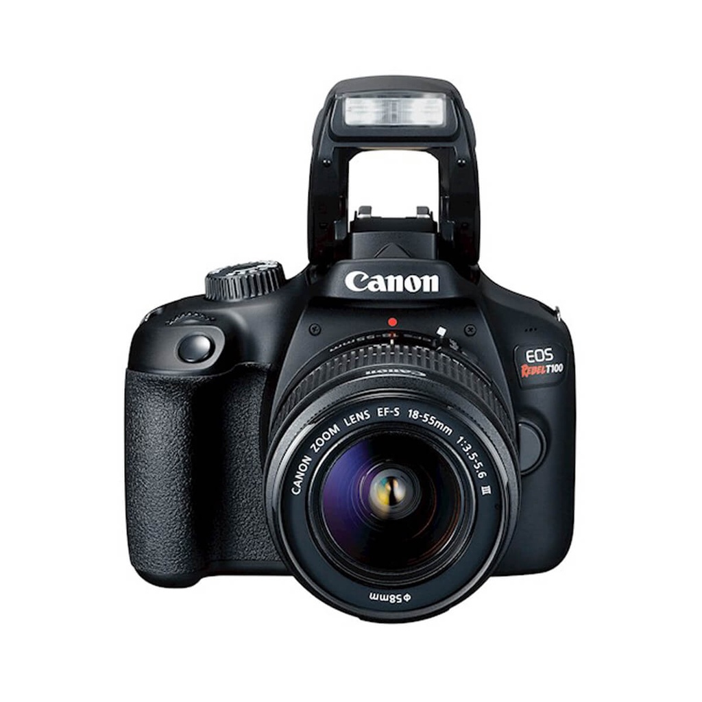 [2628C003AA] CAMARA CANON EOS T100, LENTE EF-S 18-55MM F/3.5-5.6