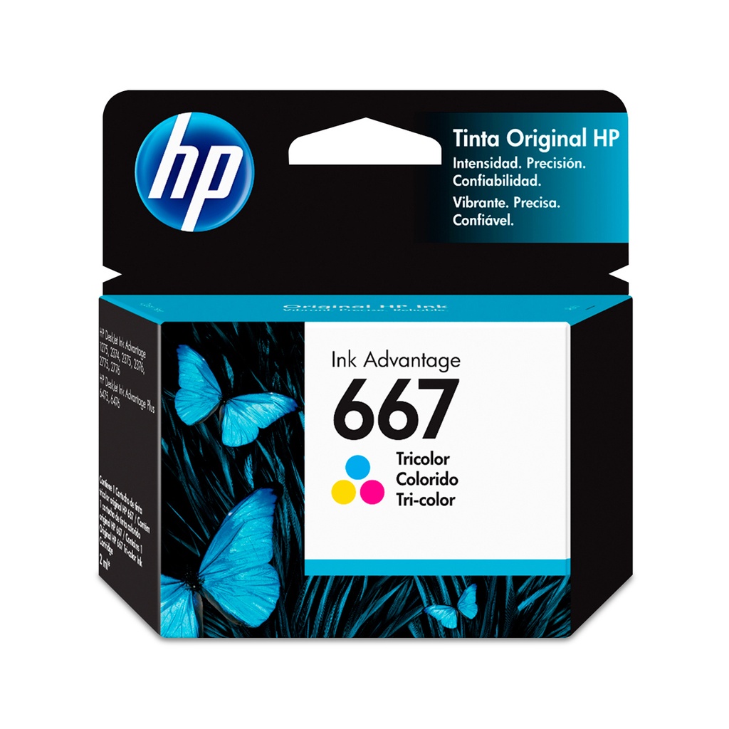 [3YM78AL] CARTUCHO HP 667 INK ADVANTAGE TRICOLOR	100 PAG