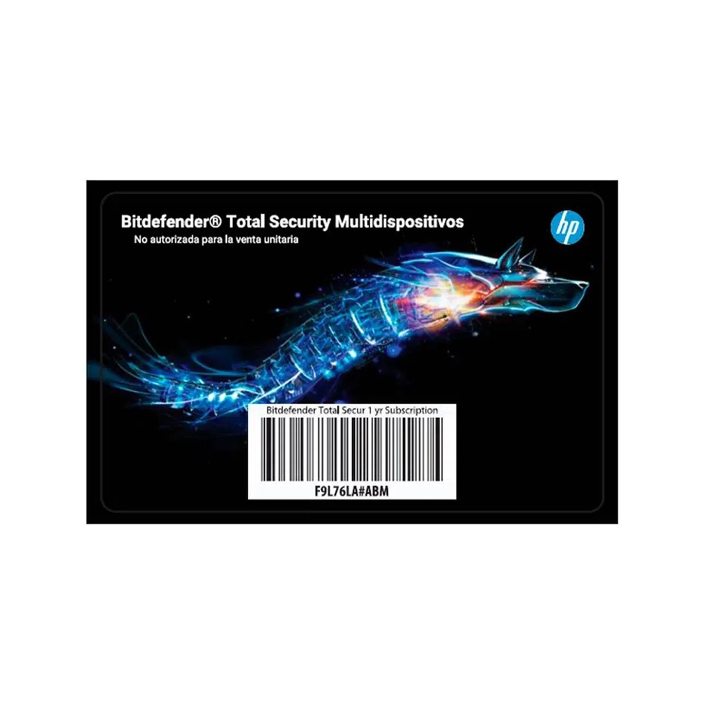 [F9L76LA#ABM] ANTIVIRUS BITDEFENDER SECURITY 2017 HP