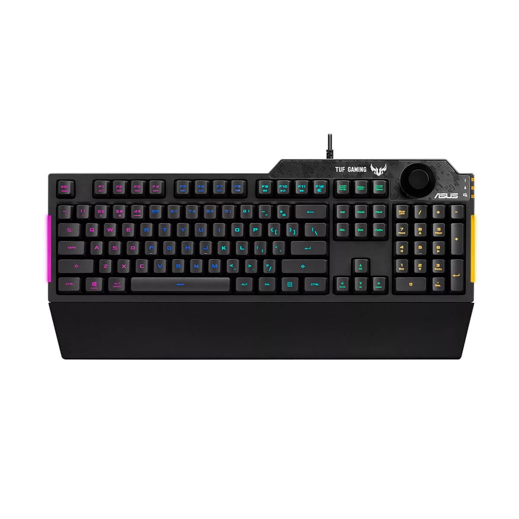 [TUF GAMING K1-US] TECLADO ASUS GAMING NEGRO RGB PERILLA