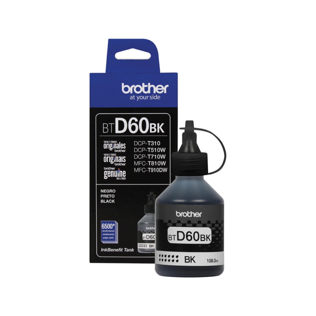 [BTD60BK] TINTA BROTHER BTD60BK NEGRO 108 ML