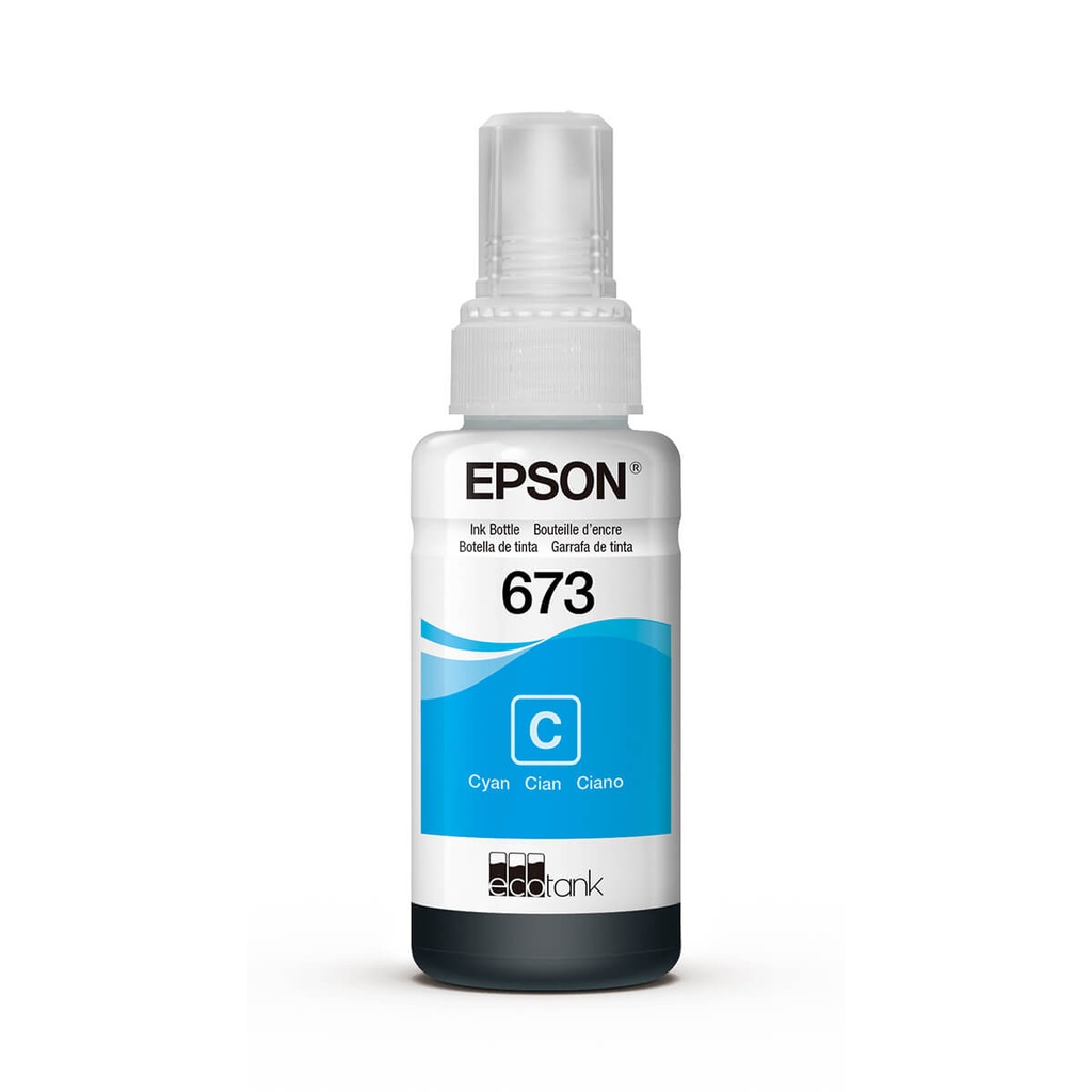 [T673220-AL] TINTA EPSON 673 CYAN L800,L805,L1800