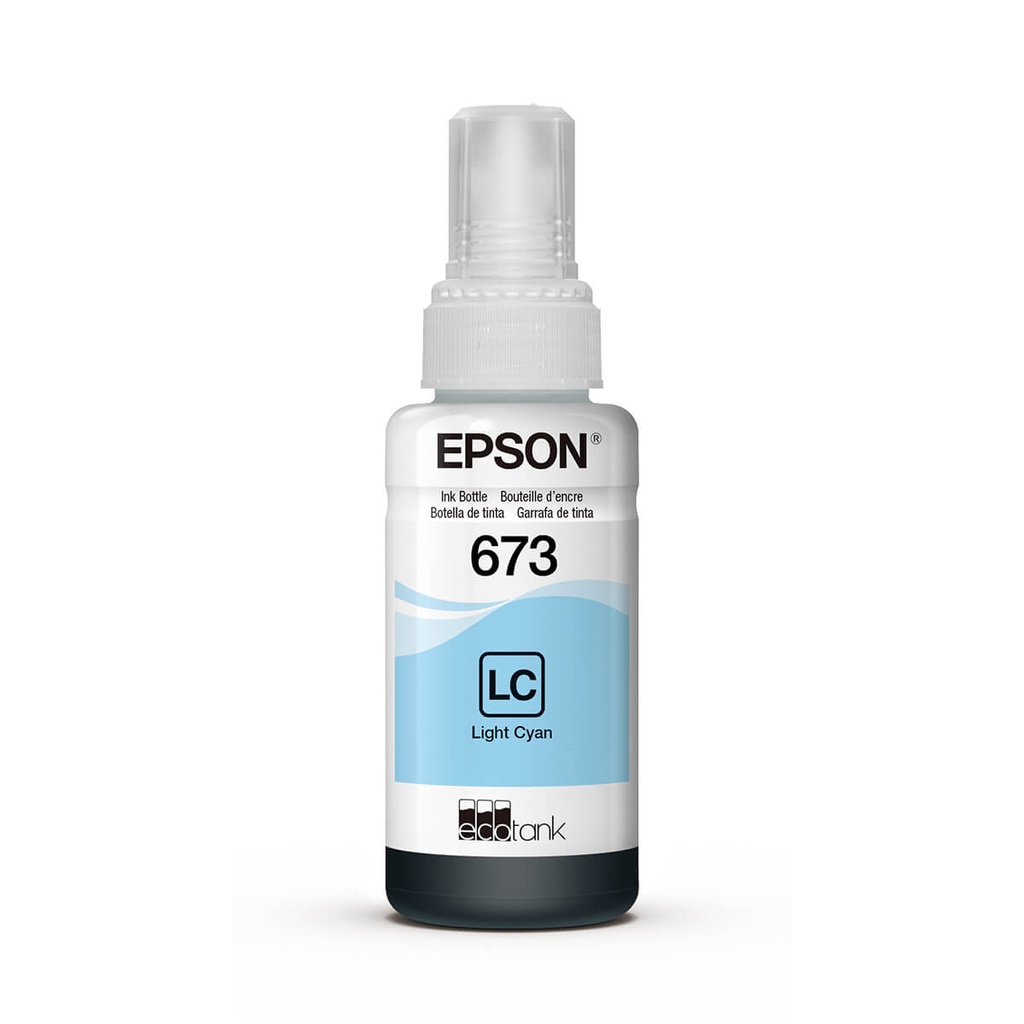 [T673520-AL] TINTA EPSON 673 CYAN LIGTH, L800,L805,L