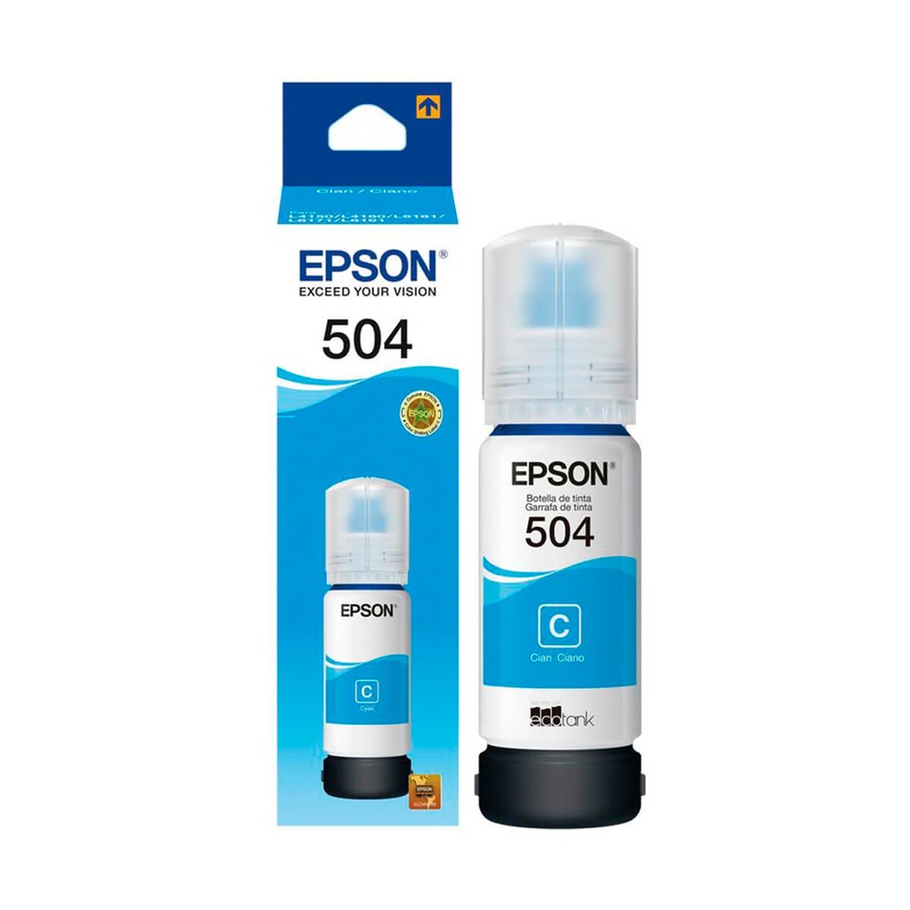 [T504220-AL] TINTA EPSON T504 CYAN 70ML
