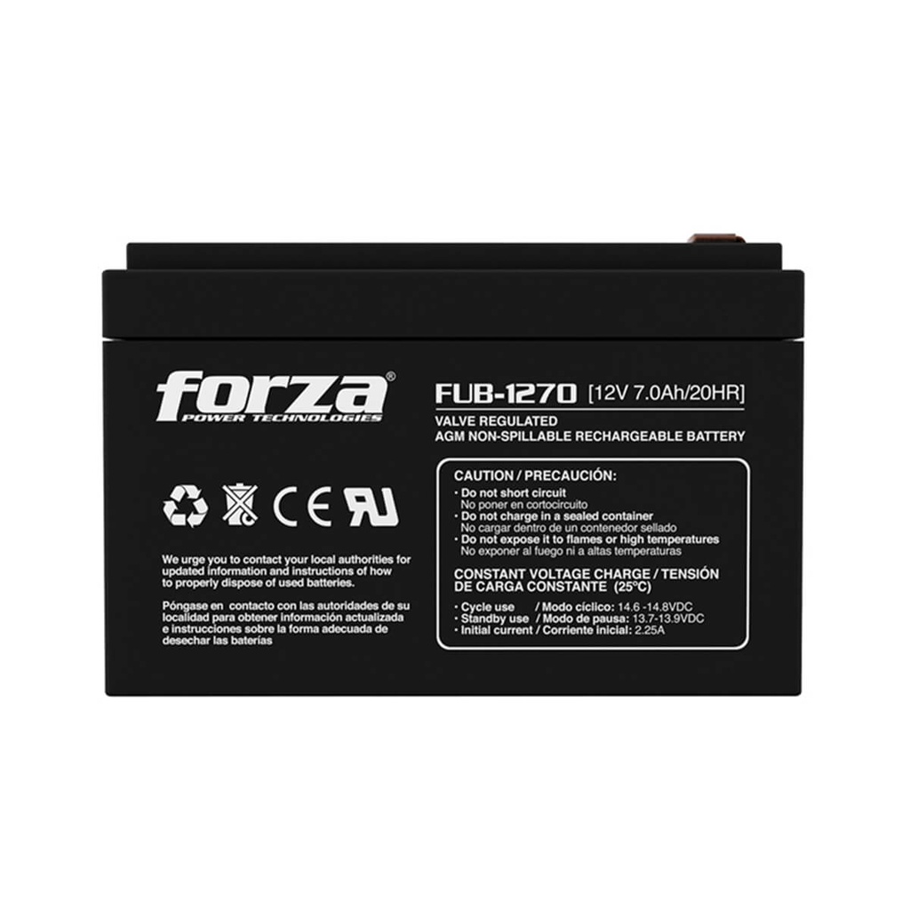 [798302201163] BATERIA FORZA FUB-1270  P/UPS 12V 7.0Ah