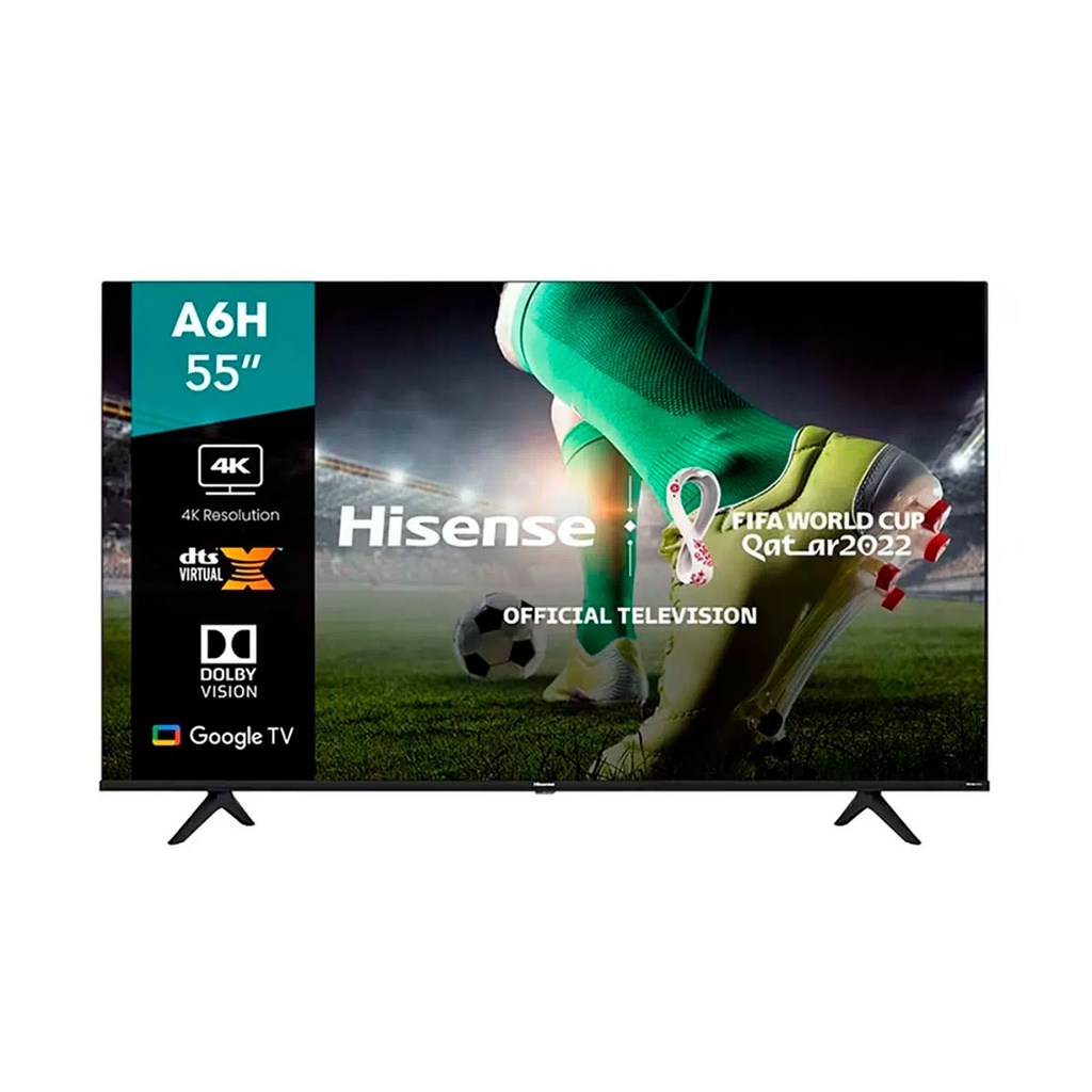 [55A6H] SMART TV HISENSE 55" 55A6H 4K UHD HDMI