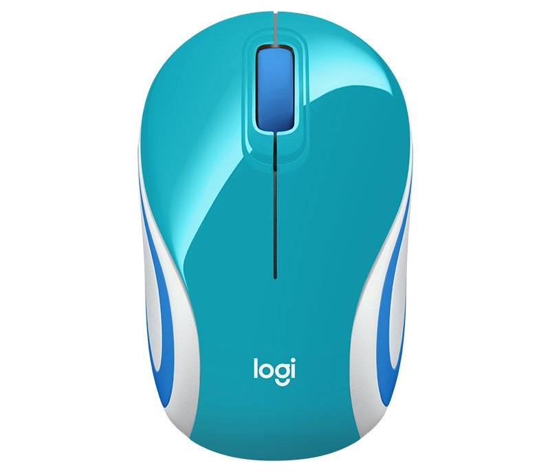 [910-005363] MOUSE MINI LOGITECH M187 INALAMBRICO VERDE AZULADO