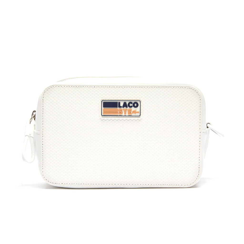 [NF3223AP-FARINE MARINE] BADGE FARINE MARINE SQUARE CROSSOVER BAG SPLIT COW LEATHER