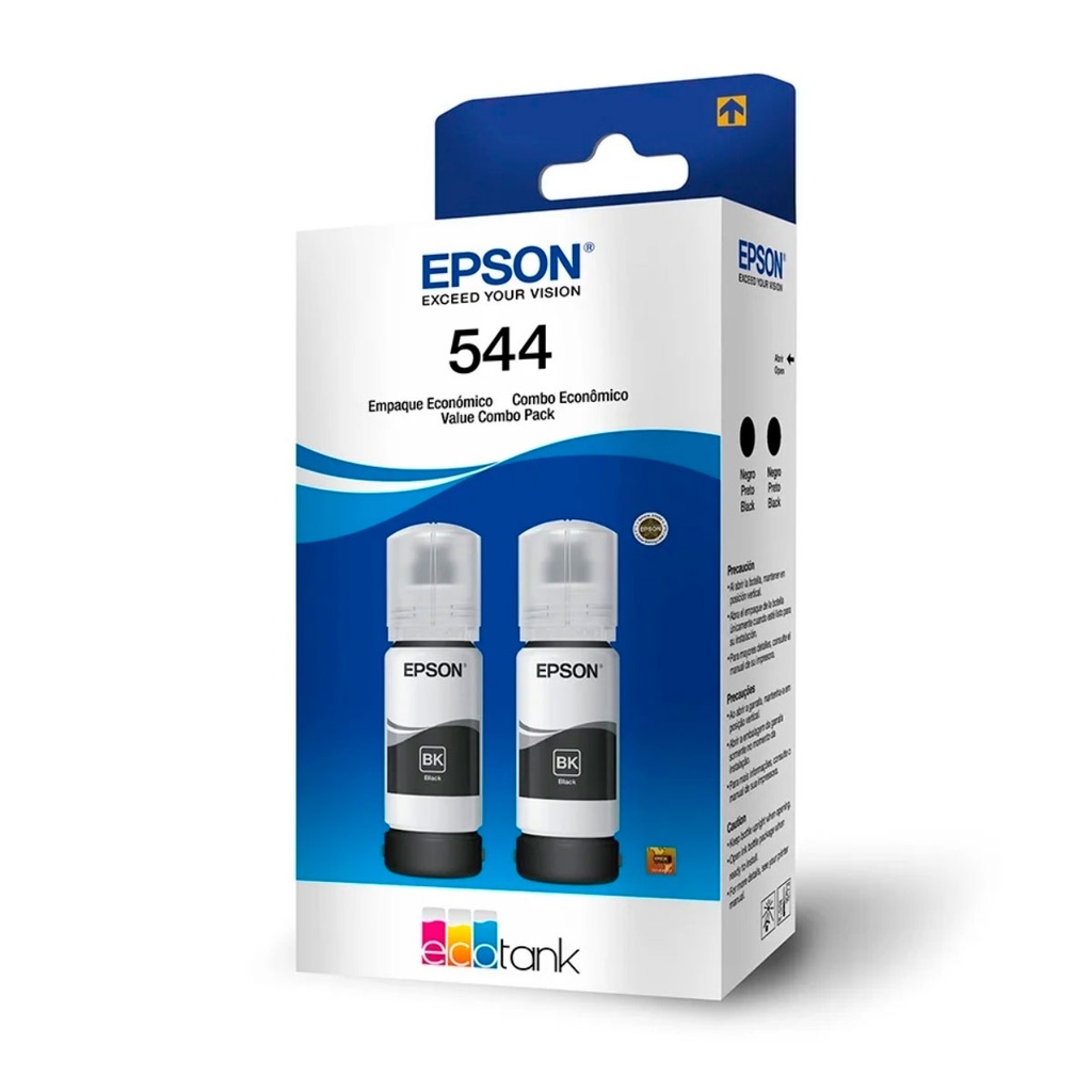 [T544120-2P] KIT 2 TINTAS EPSON T544 NEGRAS 65ML