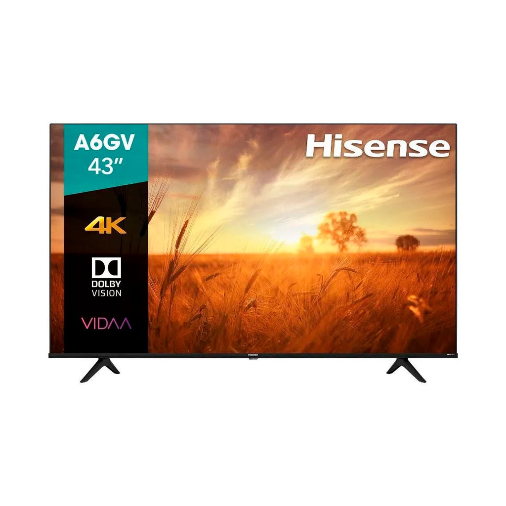 [43A6GV] SMART TV HISENSEI LED A6GV 43" 4K ULTRA HD