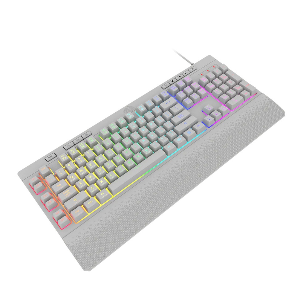 [K512W-RGB-SP] TECLADO REDRAGON SHIVA WHITE K512W-RGB-SP MEMBRANA