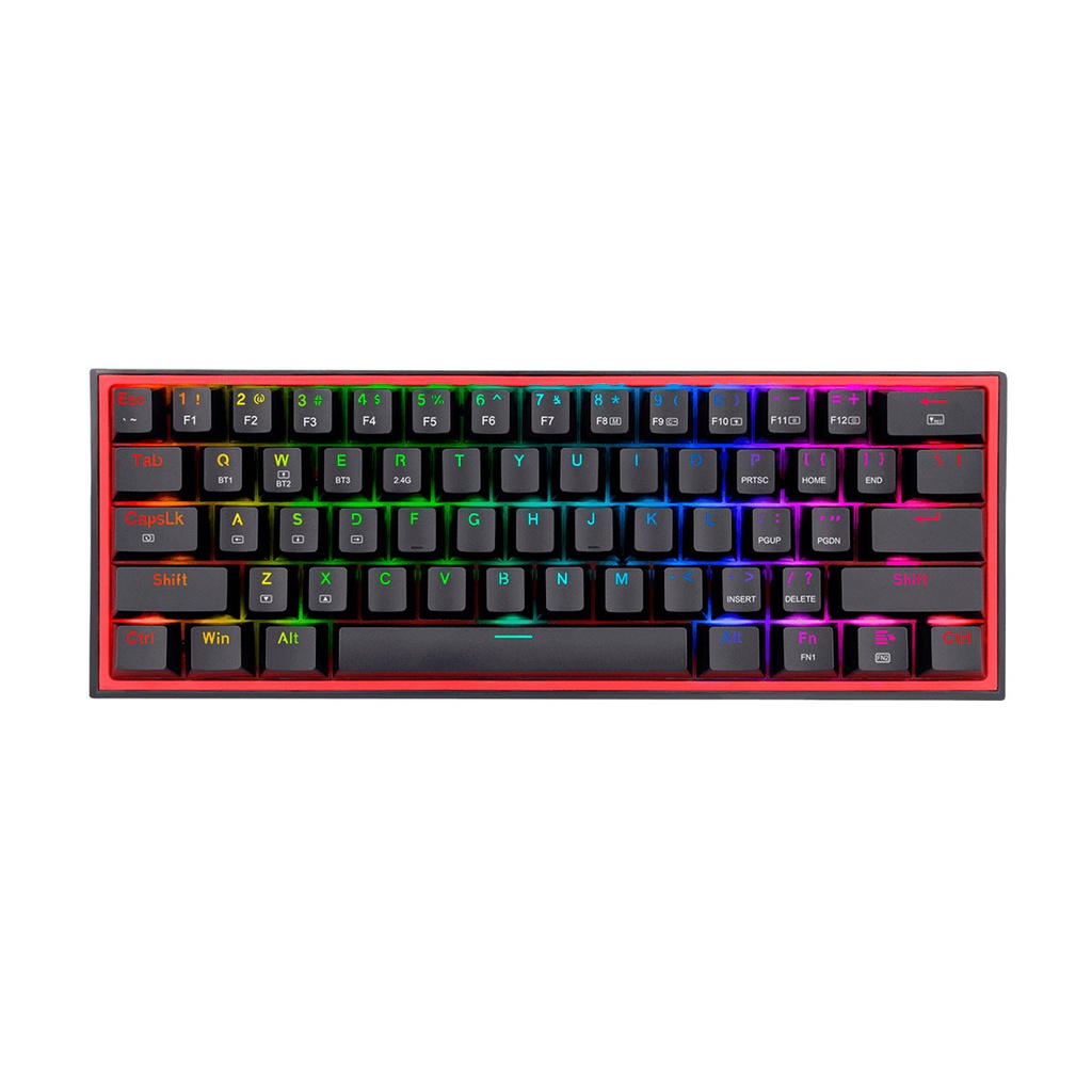 [K616-RGB-B] TECLADO REDRAGON FIZZ PRO BLACK K616 RGB B MECANICO 60% INALAMBRICO