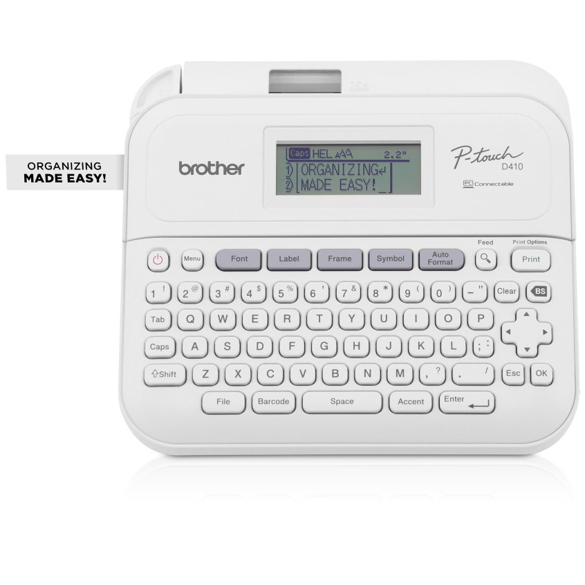 [PT-D410] ROTULADOR BROTHER PT-D410 P-TOUCH INALAMBRICO 180 x 180 DPI