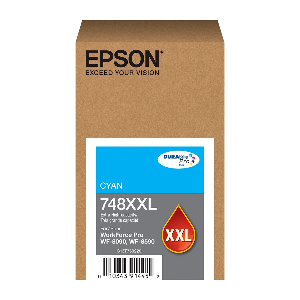 [T748XXL220-AL] TINTA EPSON T748XXL220-AL CYAN PARA WF-6090 WF-6590