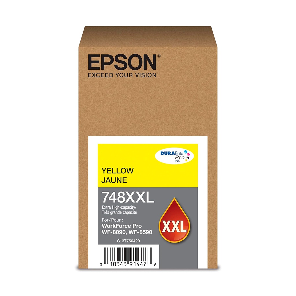 [T748XXL420-AL] TINTA EPSON T748XXL420-AL AMARILLA PARA WF-6090 WF-6590